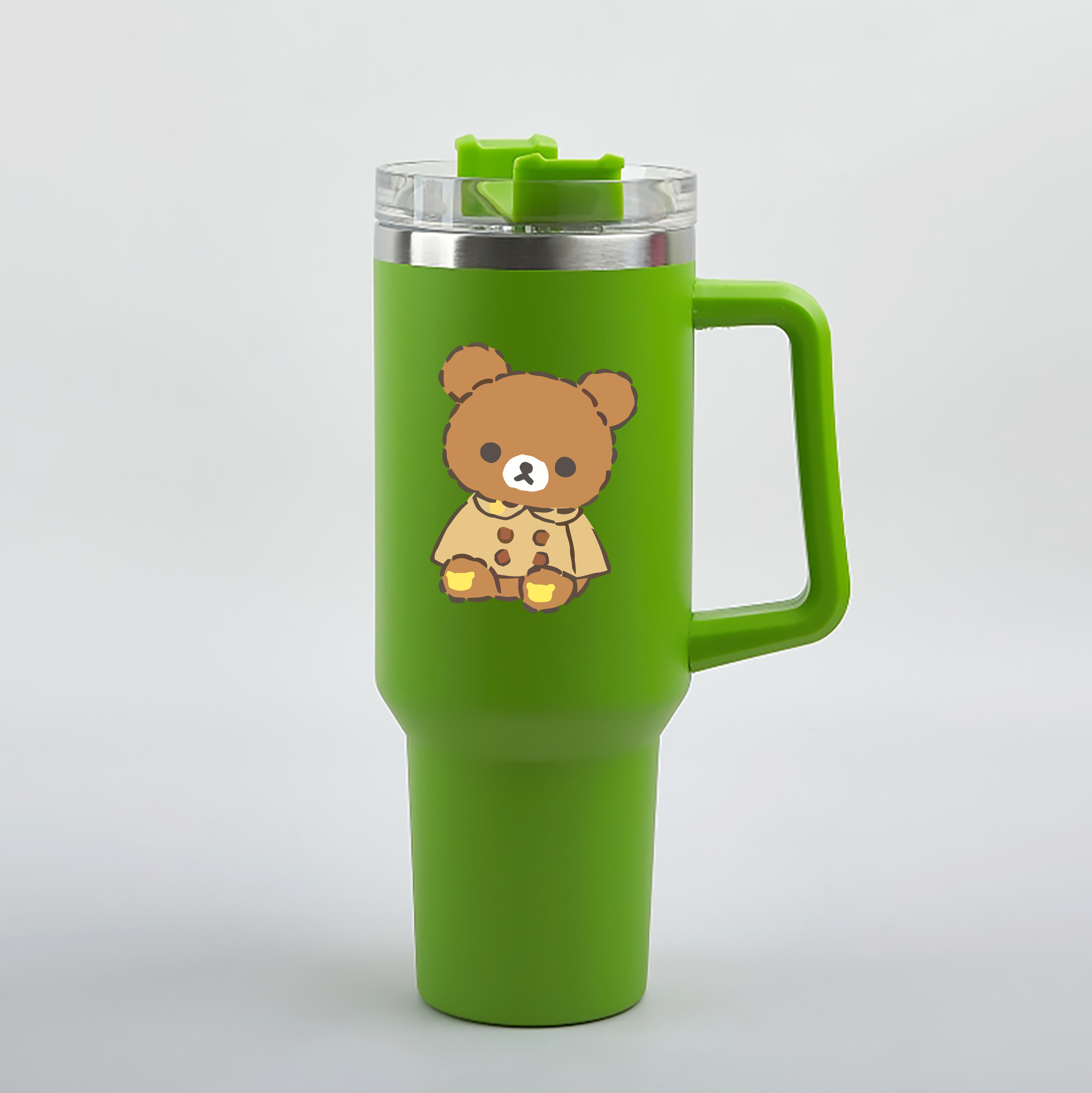 （画像用） リラックマ リラックマ キイロイトリ Rilakkuma Korilakkuma Kiiroitori 1200mL車用タンブラー（カラープリント）